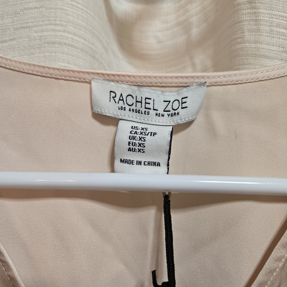 Rachel Zoe Women's Blush Satin Blouse - Picture 3 of 5